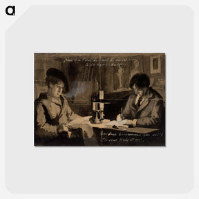 アートポストカード-Julien alden weir ja albert edelfelt ateljeessa - アルバート エーデルフェルト Postcard.