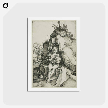 アートポストカード-The Penance of St. John Chrysostom - アルブレヒト デューラー Postcard.