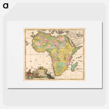 Kaart van Afrika - アンティーク地図 Poster.
