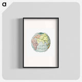 アートポスター-World Atlas from The Practical Teaching of Geography
 - 大英図書館 Poster.