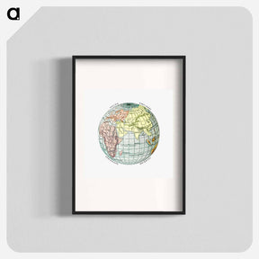 アートポスター-World Atlas from The Practical Teaching of Geography
 - 大英図書館 Poster.
