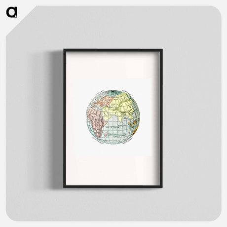 アートポスター-World Atlas from The Practical Teaching of Geography
 - 大英図書館 Poster.