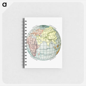 アートメモ帳-World Atlas from The Practical Teaching of Geography
 - 大英図書館 Memo.