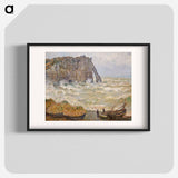 Stormy Sea in Étretat - クロード モネ Poster.