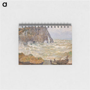 アートメモ帳-Stormy Sea in Étretat - クロード モネ Memo.