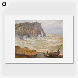 Stormy Sea in Étretat - Claude Monet Poster.