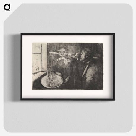 アートポスター-Tête-á-Tête - エドヴァルド ムンク Poster.