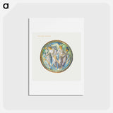 アートポストカード-Scattered Starwort from The Flower Book - エドワード バーン ジョーンズ Postcard.