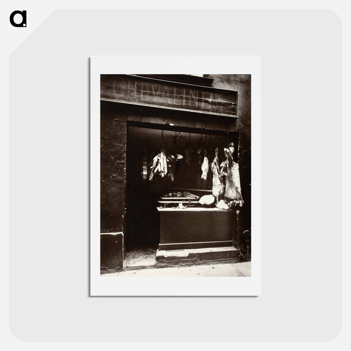 アートポストカード-Boucherie, Rue Christine
 - ウジェーヌ アジェ Postcard.