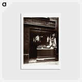 アートポストカード-Boucherie, Rue Christine
 - ウジェーヌ アジェ Postcard.