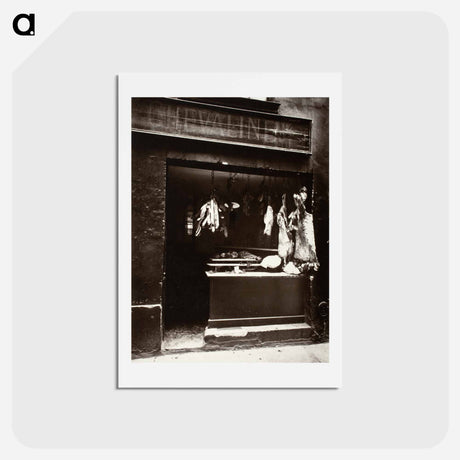 アートポストカード-Boucherie, Rue Christine
 - ウジェーヌ アジェ Postcard.