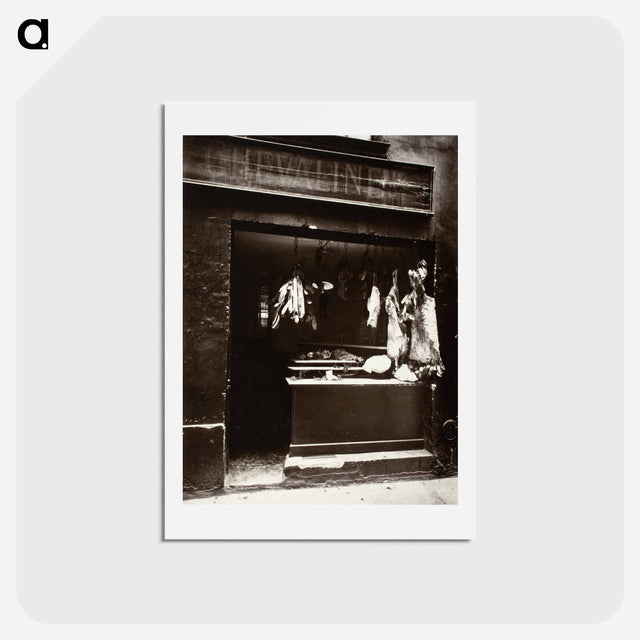 アートポストカード-Boucherie, Rue Christine
 - ウジェーヌ アジェ Postcard.