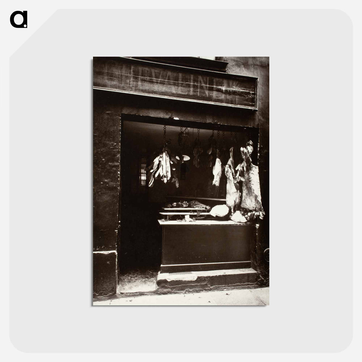 アートポストカード-Boucherie, Rue Christine
 - ウジェーヌ アジェ Postcard.