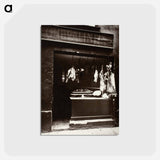 アートポストカード-Boucherie, Rue Christine
 - ウジェーヌ アジェ Postcard.