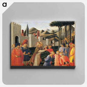 アートパネル-The Story of St. Nicholas: The Liberation of Three Innocents - フラ アンジェリコ Canvas.