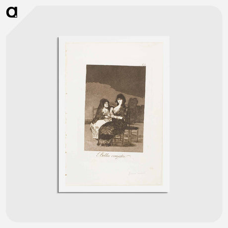 アートポストカード-Pretty Teachings - フランシスコ デ ゴヤ Postcard.