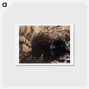 アートポストカード-The Source of the Loue River - ギュスターヴ クールベ Postcard.