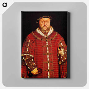 アートパネル-Portrait of Henry VIII - ハンス ホルバイン Canvas.