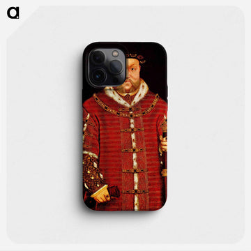 Portrait of Henry VIII - ハンス ホルバイン Phone Case.