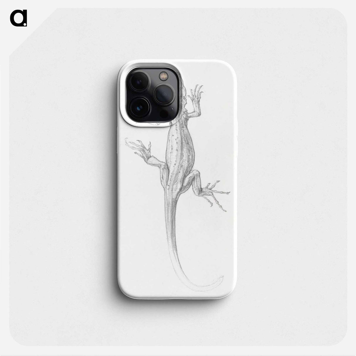 Lizard sketch - Julie de Graag Phone Case.