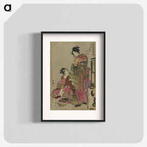 アートポスター-Ōmando ogie oiyo takeji - 喜多川 歌麿 Poster.