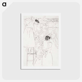 アートポストカード-Gathering Fruit - メアリー カサット Postcard.