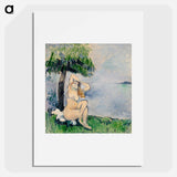 Bather at the Seashore - Paul Cezanne Poster.