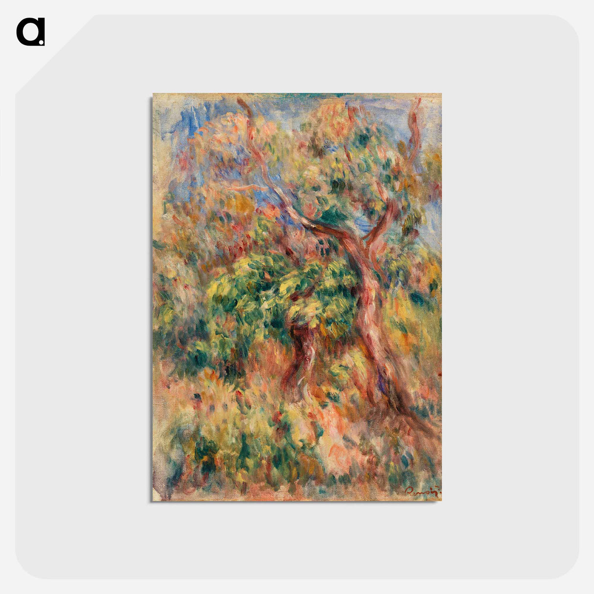 アートポストカード-Landscape (Paysage) - ピエール オーギュスト ルノワール Postcard.