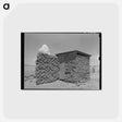 アートポストカード-Adobe Privy with Windbreak
 - ラッセル リー Postcard.