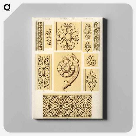 アートパネル-Grammar of Ornament Illustration
 - 装飾の文法 Canvas.