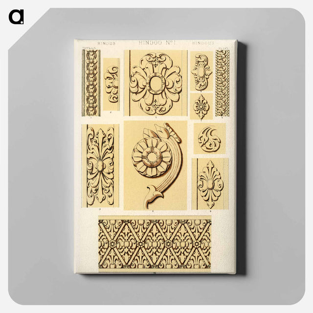 アートパネル-Grammar of Ornament Illustration
 - 装飾の文法 Canvas.