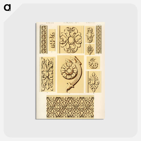 アートポストカード-Grammar of Ornament Illustration
 - 装飾の文法 Postcard.