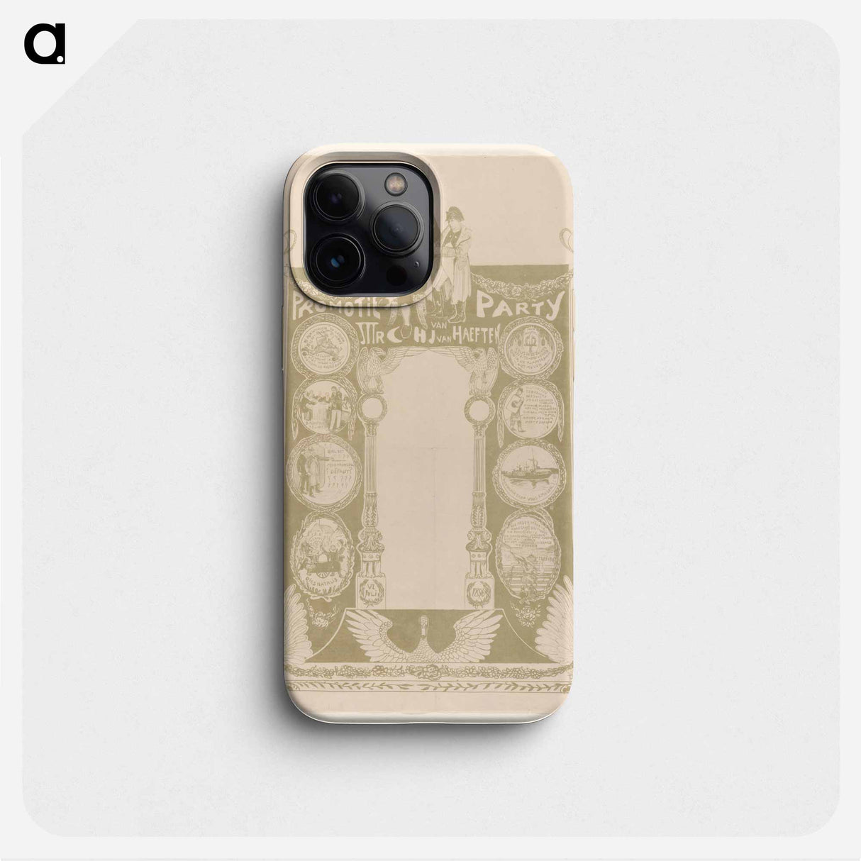 Promotieprent van Cornelis Hendrik Johan van Haeften by Theo van Hoytema - テオ ファン ホイテマ Phone Case.