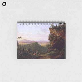 アートメモ帳-Indians Viewing Landscape - トーマス コール Memo.