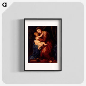 アートポスター-Virgin and Child - ティツィアーノ ヴェチェッリオ Poster.