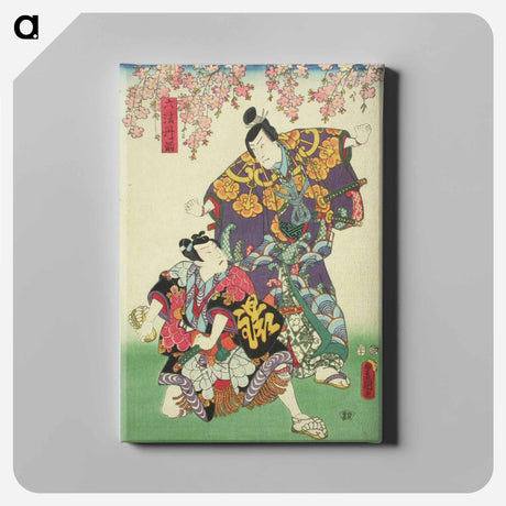 アートパネル-Tanzen roppo-kohtaus shosagoto-näytelmässä
 - 歌川 国貞 Canvas.