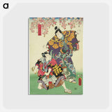 アートポストカード-Tanzen roppo-kohtaus shosagoto-näytelmässä
 - 歌川 国貞 Postcard.