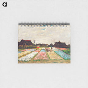 アートメモ帳-Flower Beds in Holland - フィンセント ファン ゴッホ Memo.