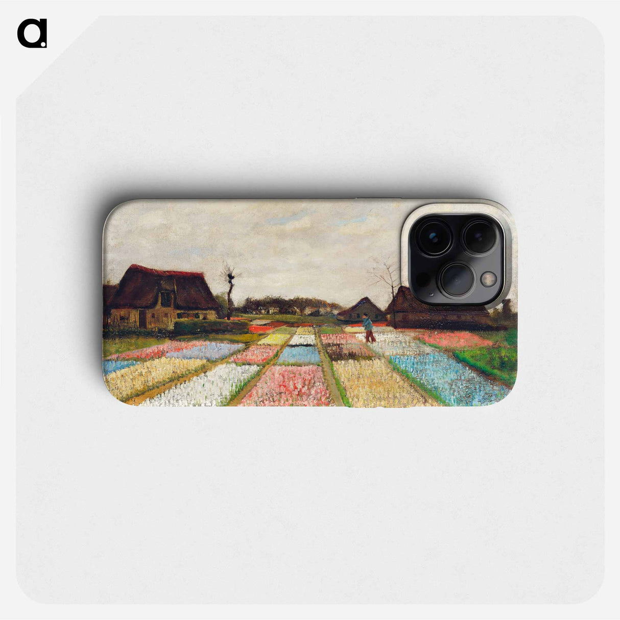 Flower Beds in Holland - フィンセント ファン ゴッホ Phone Case.