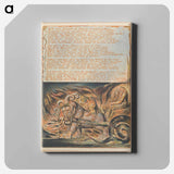 アートパネル-Jerusalem, Plate 46, "Bath, mild Physician" - ウィリアム ブレイク Canvas.