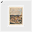 アートポストカード-Jerusalem, Plate 46, "Bath, mild Physician" - ウィリアム ブレイク Postcard.