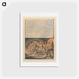 アートポストカード-Jerusalem, Plate 46, "Bath, mild Physician" - ウィリアム ブレイク Postcard.