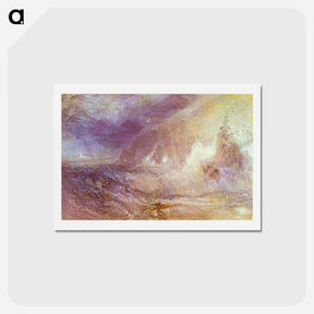 アートポストカード-Longship Lighthouse, Lands End - ウィリアム ターナー Postcard.
