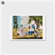 アートポストカード-Picnic on a Riverbank
 - イェール大学アートギャラリー Postcard.