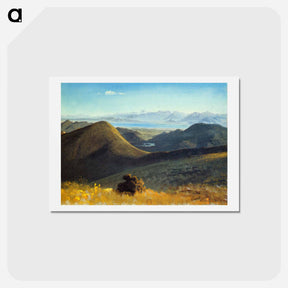 アートポストカード-Mono Lake, Sierra Nevada, California - アルバート ビアスタット Postcard.