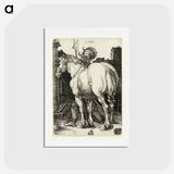 アートポストカード-The Large Horse - アルブレヒト デューラー Postcard.