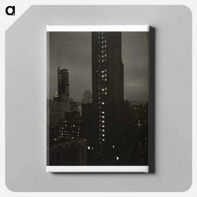 アートパネル-From My Window at the Shelton, North - アルフレッド スティーグリッツ Canvas.