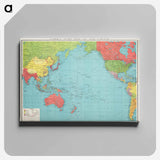 Philips' war map of the Pacific - アンティーク地図 Canvas.