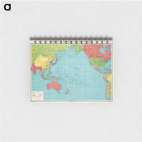 アートメモ帳-Philips' war map of the Pacific - アンティーク地図 Memo.