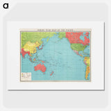 Philips' war map of the Pacific - アンティーク地図 Poster.